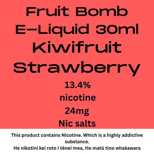 Fruit Bomb Kiwifruit Strawberry 24mg nic salt 30ml