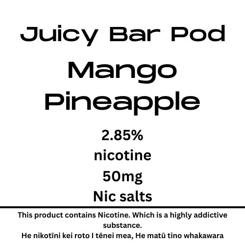 Juicy Bar Pod Mango Pineapple 50mg Nic Salt
