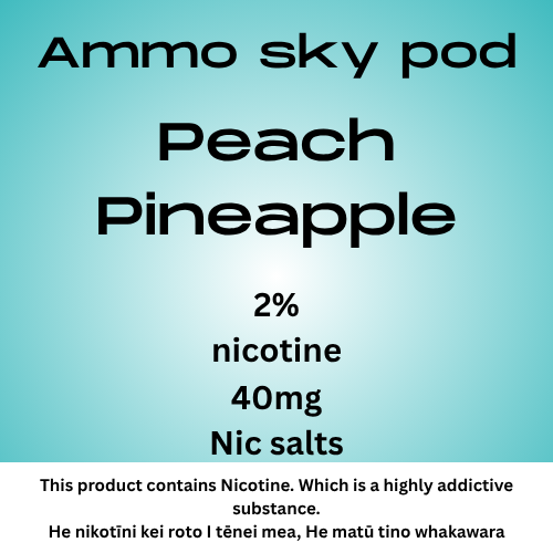 Ammo Sky Pod Peach Pineapple 20mg/ml Nicotine