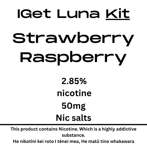 Iget Luna Kit Strawberry Raspberry 28.5mg Nicotine