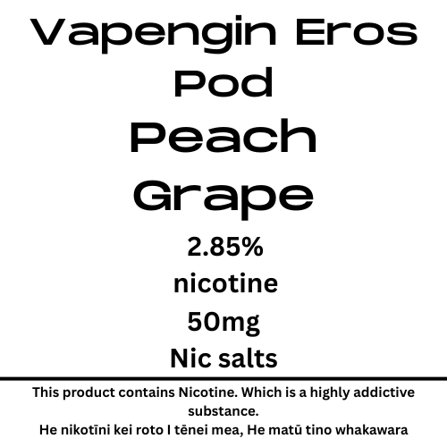 Vapengin Eros Pod Peach Grape 28.5mg/ml Nicotine