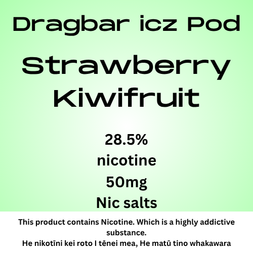 Dragbar Icz Max Pod Strawberry Kiwifruit 28.5mg/ml Nicotine