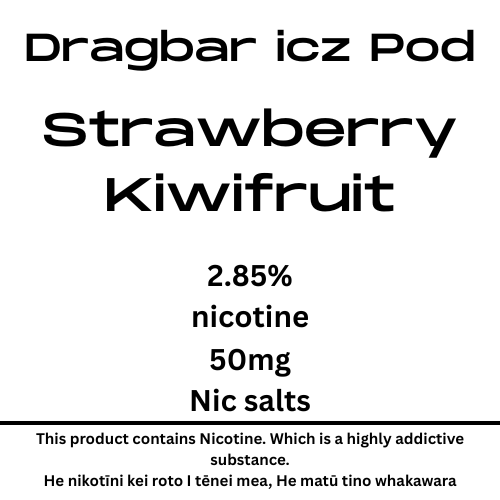 Dragbar Icz Max Pod Strawberry Kiwifruit 28.5mg/ml Nicotine