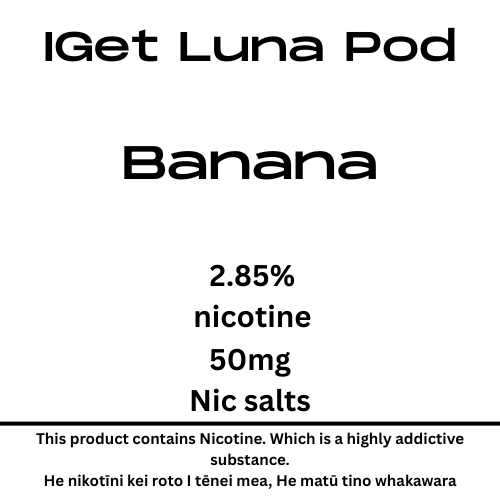 Iget Luna Pod Banana 28.5mg Nicotine