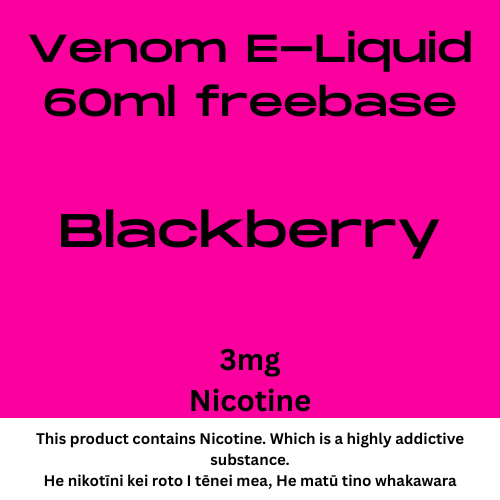 Venom 3mg Blackcurrant 60ml