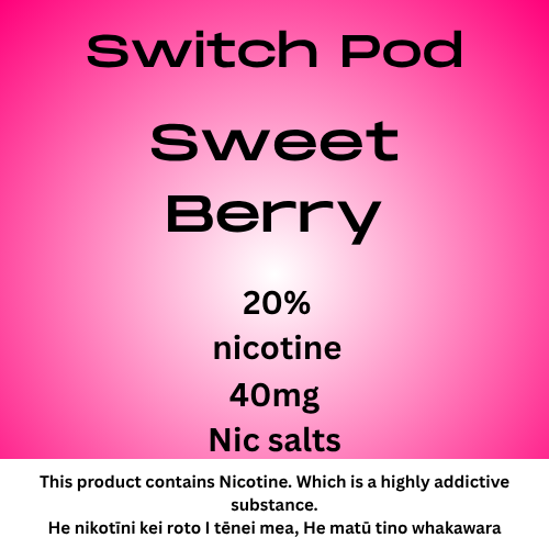 Switch Sweet Berry 40mg Nic Salt Pod