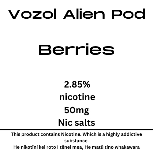 Vozol Alien Luxe Pod Berries 25mg/ml Nicotine