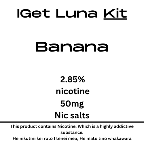 Iget Luna Kit Banana 28.5mg Nicotine