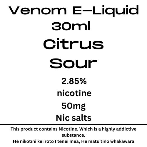 Venom 50mg Citrus Sour