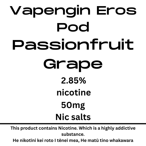 Vapengin Eros Pod Passionfruit Grape 28.5mg/ml Nicotine