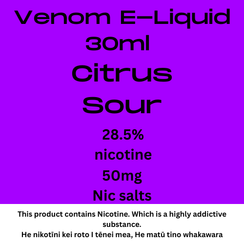 Venom 50mg Citrus Sour