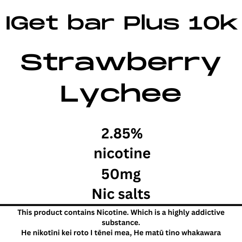 Iget Bar Plus Pod 3.0 Strawberry Lychee 28.5mg Nicotine