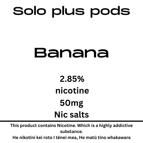 Solo Plus Pod Banana 28.5mg/ml Nicotine
