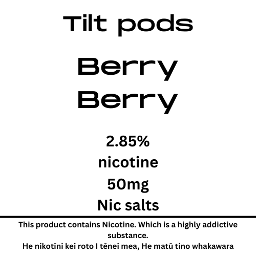 TILT Prefilled Pod Berry berry 50mg Nic Salt