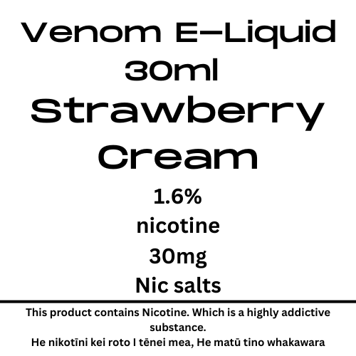 Venom 30mg Strawberry Cream