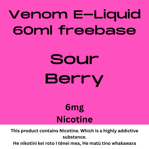 Venom 6mg Sour Berry 60ml