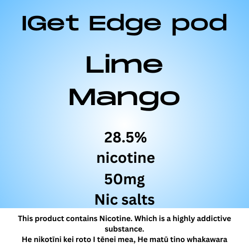 Iget Edge Pod Lime Mango 28.5mg Nicotine