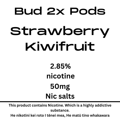 Bud Strawberry Kiwifruit 8000puffs 28mg Tote Nic 2 pods 