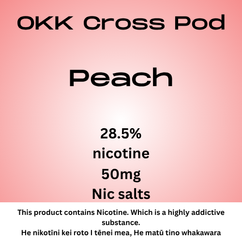 OKK Peach 28.5mg Nic Salt Pod 5000 Puff