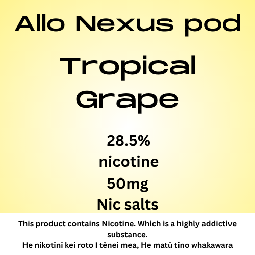 Nexus Pod Tropical Grape 6000puffs 50mg Nic Salt