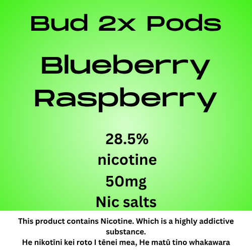 Bud 2 Pods Bluebrry Raspberry 2.8% Nicotine