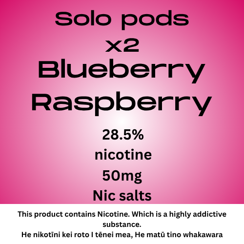 Solo Plus Pod Blueberry Raspberry 28.5mg/ml Nicotine
