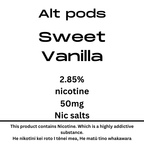 Alt Nu Pods Sweet Vanilla 2.85% Nicotine