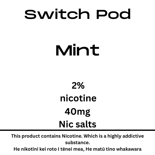 Whakawhiti Cool Mint 40mg Nic Salt Pod