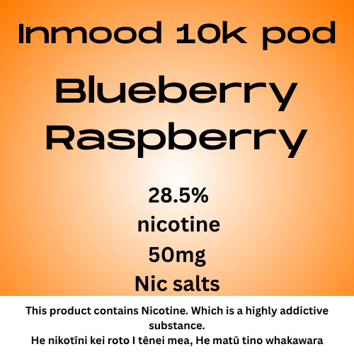 Inmood 10k Blueberry Raspberry 40mg Nic Salt
