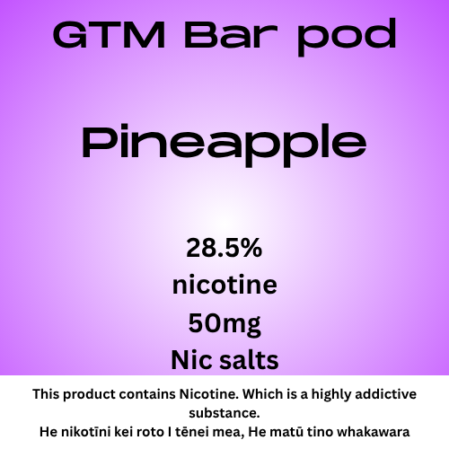 GTM Bar Pineapple Pod 40mg Nic Salt