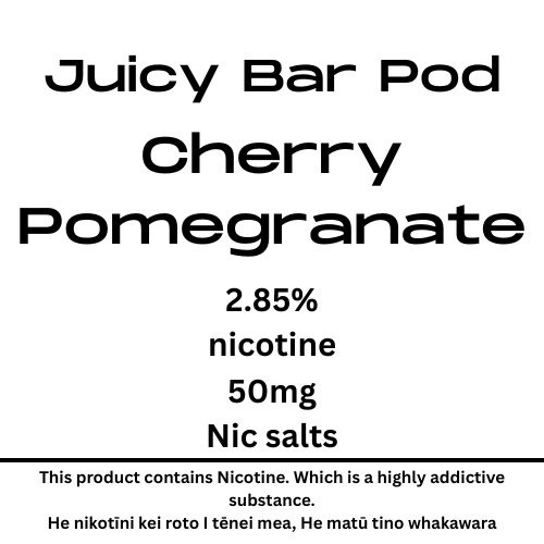Juicy Bar Pod Cherry Pomegranate 50mg Nic Tote