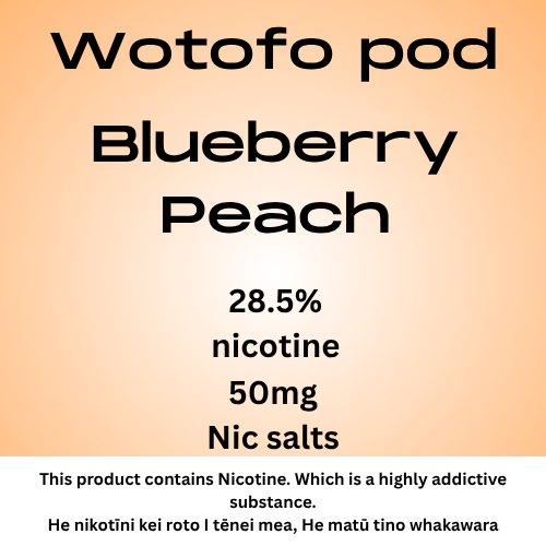 Wotofo Nexpod Pod Peach Blueberry 40mg Nic Salt