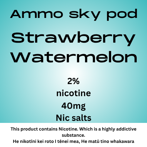 Ammo Sky Pod Strawberry Watermelon 20mg/ml Nicotine