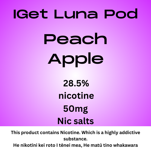 Iget Luna Pod Peach Apple 28.5mg Nicotine
