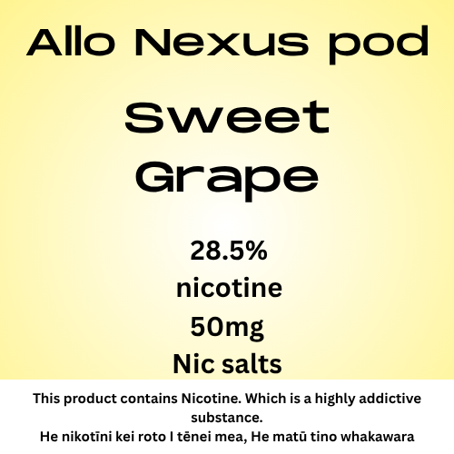 Nexus Pod Sweet Grape 6000puffs 50mg Nic Salt