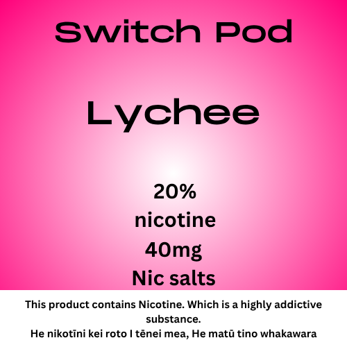 Switch Lychee 40mg Nic Salt Pod