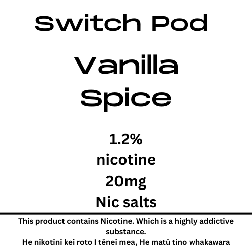 Switch Vanilla Spice 20mg Nic Salt Pod
