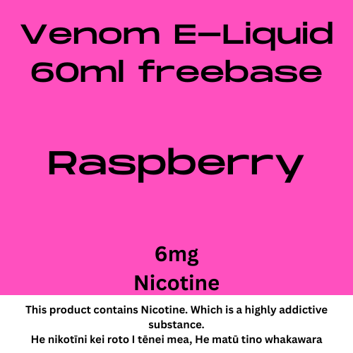 Venom 6mg Raspeberry 60ml