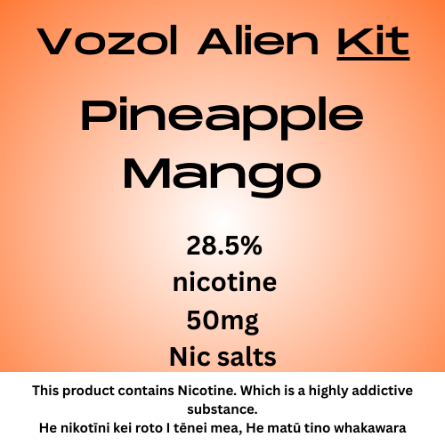 Vozol Alien Luxe Kit Pineapple Mango 25mg/ml Nicotine
