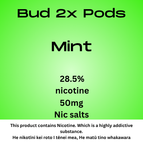 Bud 2 Pods Mint 2.8% Nicotine
