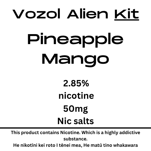 Vozol Alien Luxe Kit Pineapple Mango 25mg/ml Nicotine