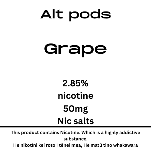Alt Nu Pods Grape 2.85% Nicotine