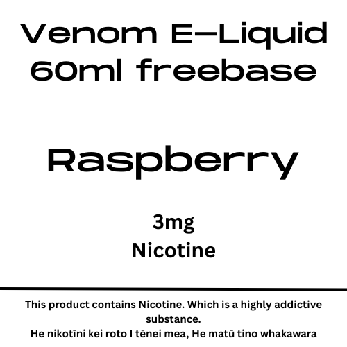 Venom 3mg Raspberry 60ml