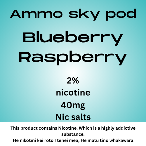 Ammo Sky Pod Blueberry Raspberry 20mg/ml Nicotine