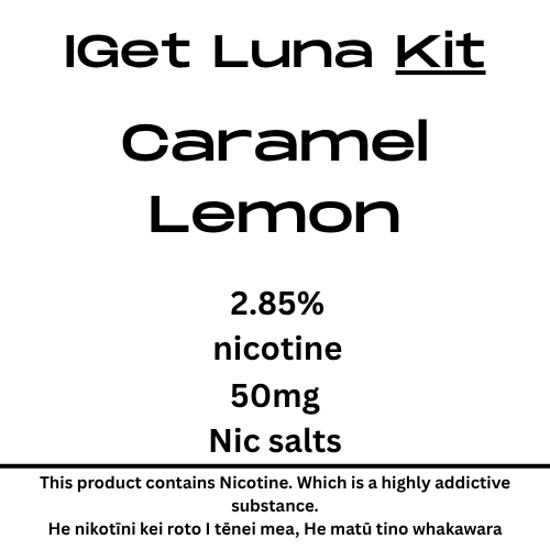Iget Luna Kit Caramel Lemon 28.5mg Nicotine