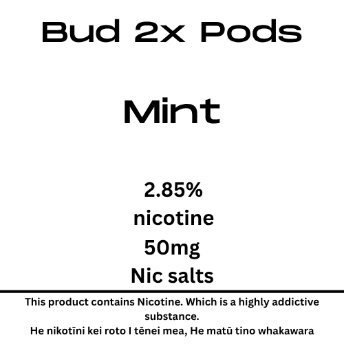 Bud Mint 8000puffs 28mg Tote Nic 2 pods 