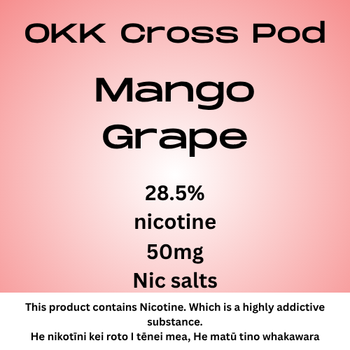 OKK Mango Grape 28.5mg Nic Salt Pod 5000 Puff