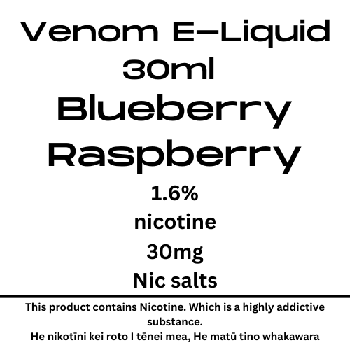 Venom 30mg Blueberry Raspberry
