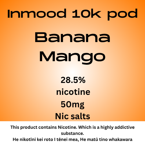 Inmood 10k Banana Mango 40mg Nic Salt