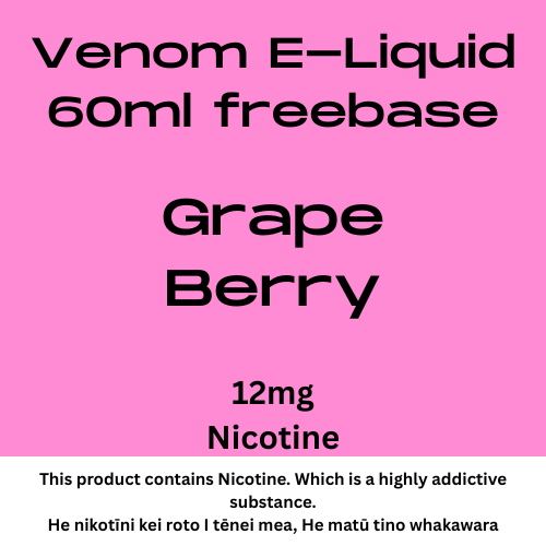 Venom 12mg Grape Berry 60ml